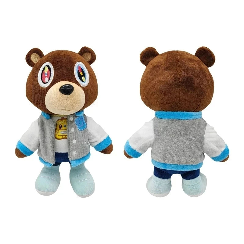 26Cm Kawaii Kanye Dropout Bear Teddy Bear Plush Toys Kanye West Graduation Soft Stuffed Home Room Decor Birthday Gift