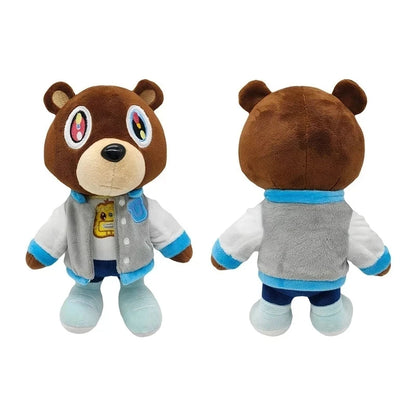 26Cm Kawaii Kanye Dropout Bear Teddy Bear Plush Toys Kanye West Graduation Soft Stuffed Home Room Decor Birthday Gift