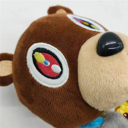 26Cm Kawaii Kanye Dropout Bear Teddy Bear Plush Toys Kanye West Graduation Soft Stuffed Home Room Decor Birthday Gift