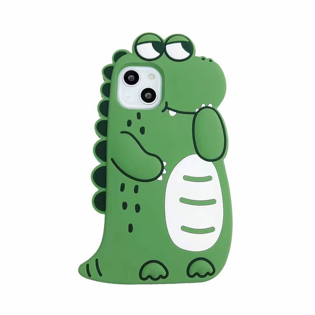 Thickened Anti-Fall Applicable Mobile Phone Case Dinosaur Phone Case Cartoon Silicone Case