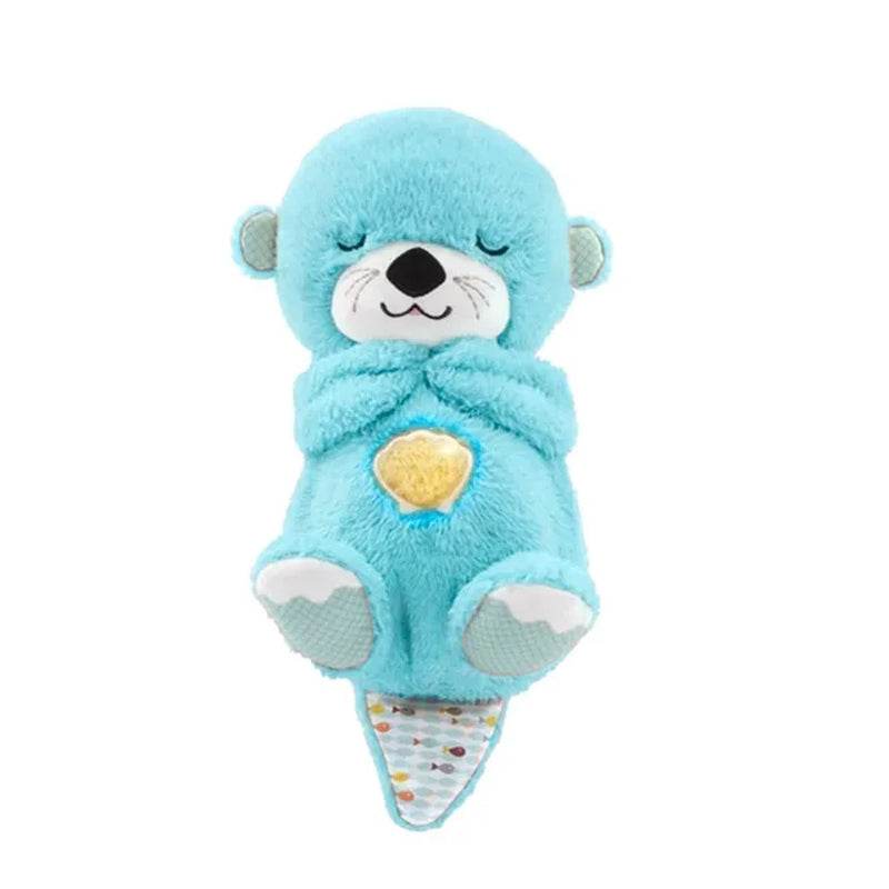 30CM Breathing Otter Soft Stuffed Plush Toys Sleeping Cute Cartoon Animal Dolls Children Baby Birthday Gifts Kids Doll Cat Toys