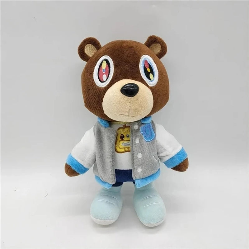 26Cm Kawaii Kanye Dropout Bear Teddy Bear Plush Toys Kanye West Graduation Soft Stuffed Home Room Decor Birthday Gift